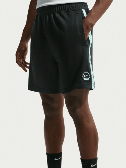 Nike Sportswear French Terry Black and Blue Shorts For Men