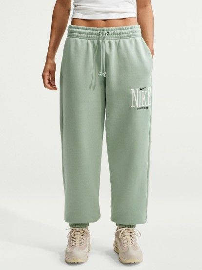 Cal�as Nike Sportswear Phoenix Fleece Oversized High Rise Verdes Para Mulher