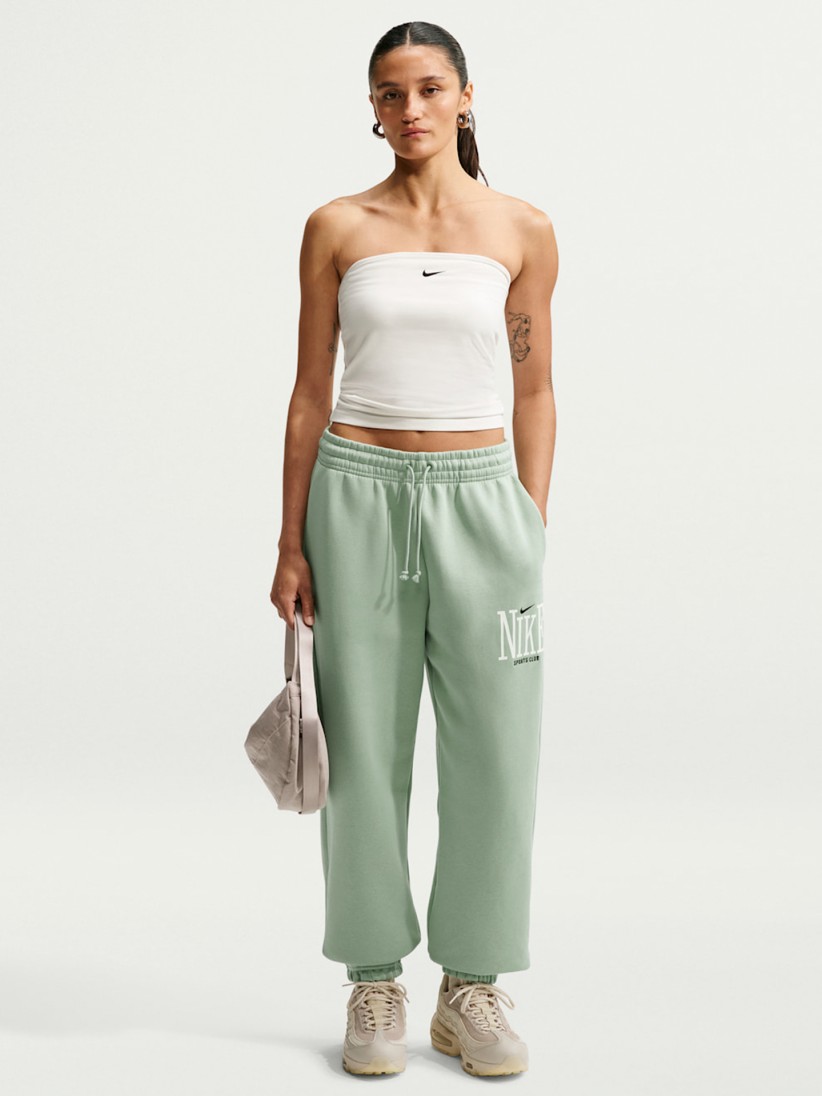 Cal�as Nike Sportswear Phoenix Fleece Oversized High Rise Verdes Para Mulher