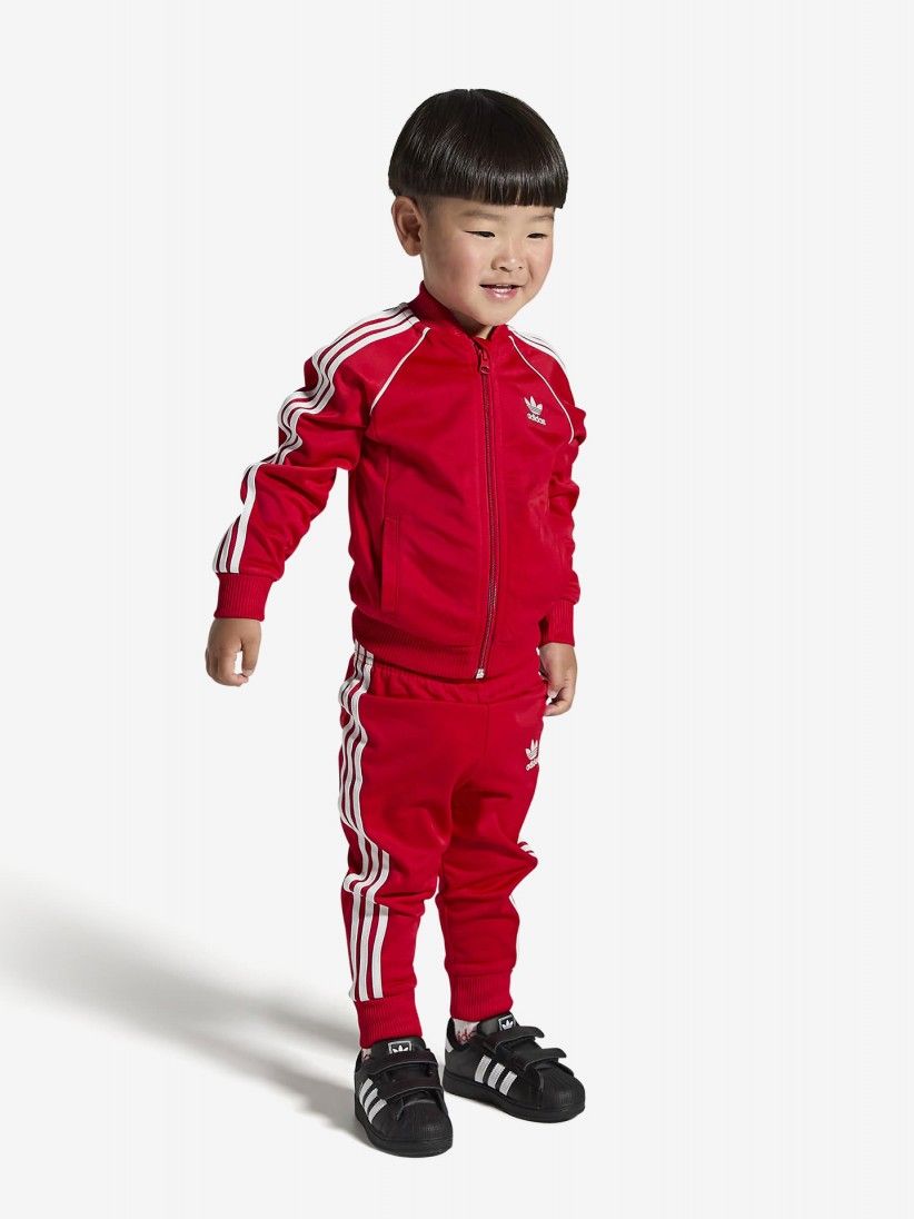 Sapatilhas Adidas Superstar II Comfort CF I Pretas e Brancas Com Velcro