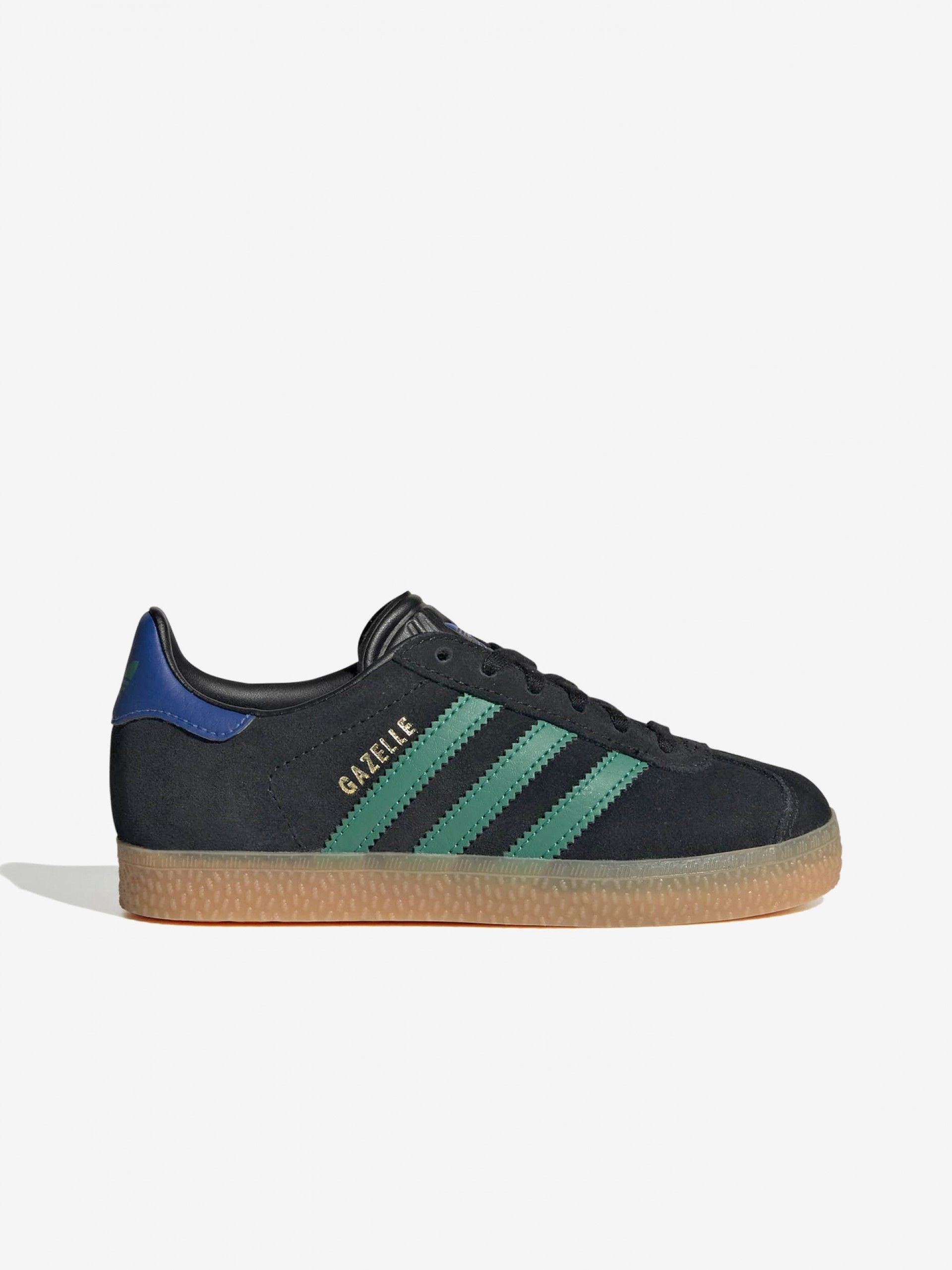 Sapatilhas Adidas Gazelle C Pretas, Azuis e Verdes Em Camurça