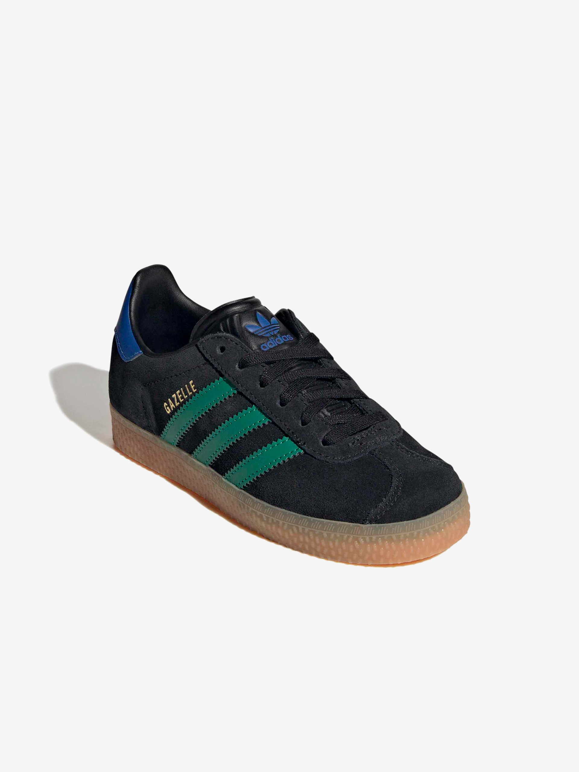 Sapatilhas Adidas Gazelle C Pretas, Azuis e Verdes Em Camurça