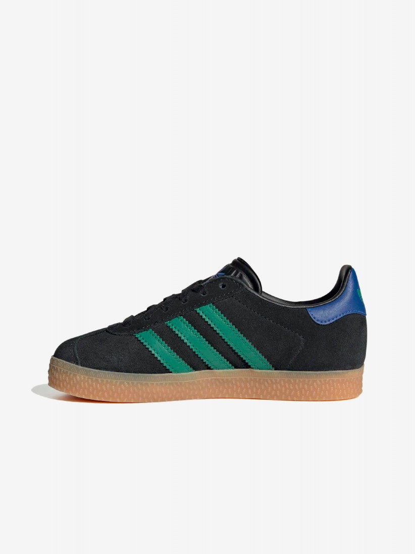 Sapatilhas Adidas Gazelle C Pretas, Azuis e Verdes Em Camur�a
