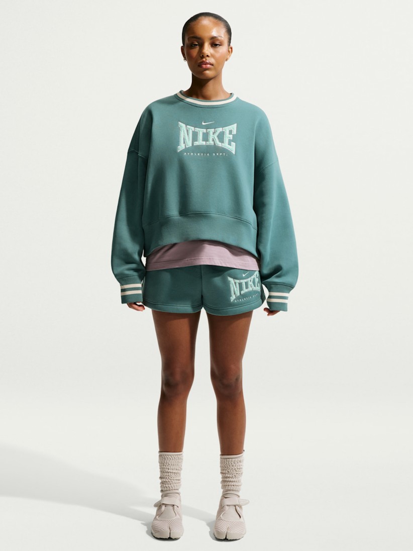 Cal��es Nike Sportswear Phoenix Fleece High Rise Verdes Para Mulher