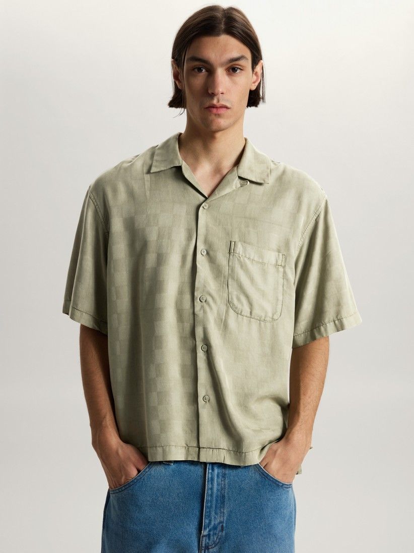 Vans Van Doren Check Soft Camp Green Shirt