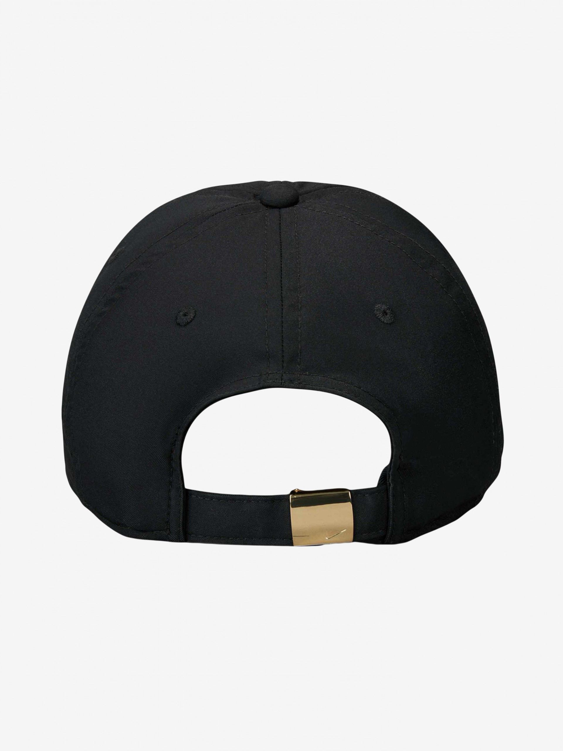 Nike Dri-FIT Club Unstructured Metal Swoosh Black Cap