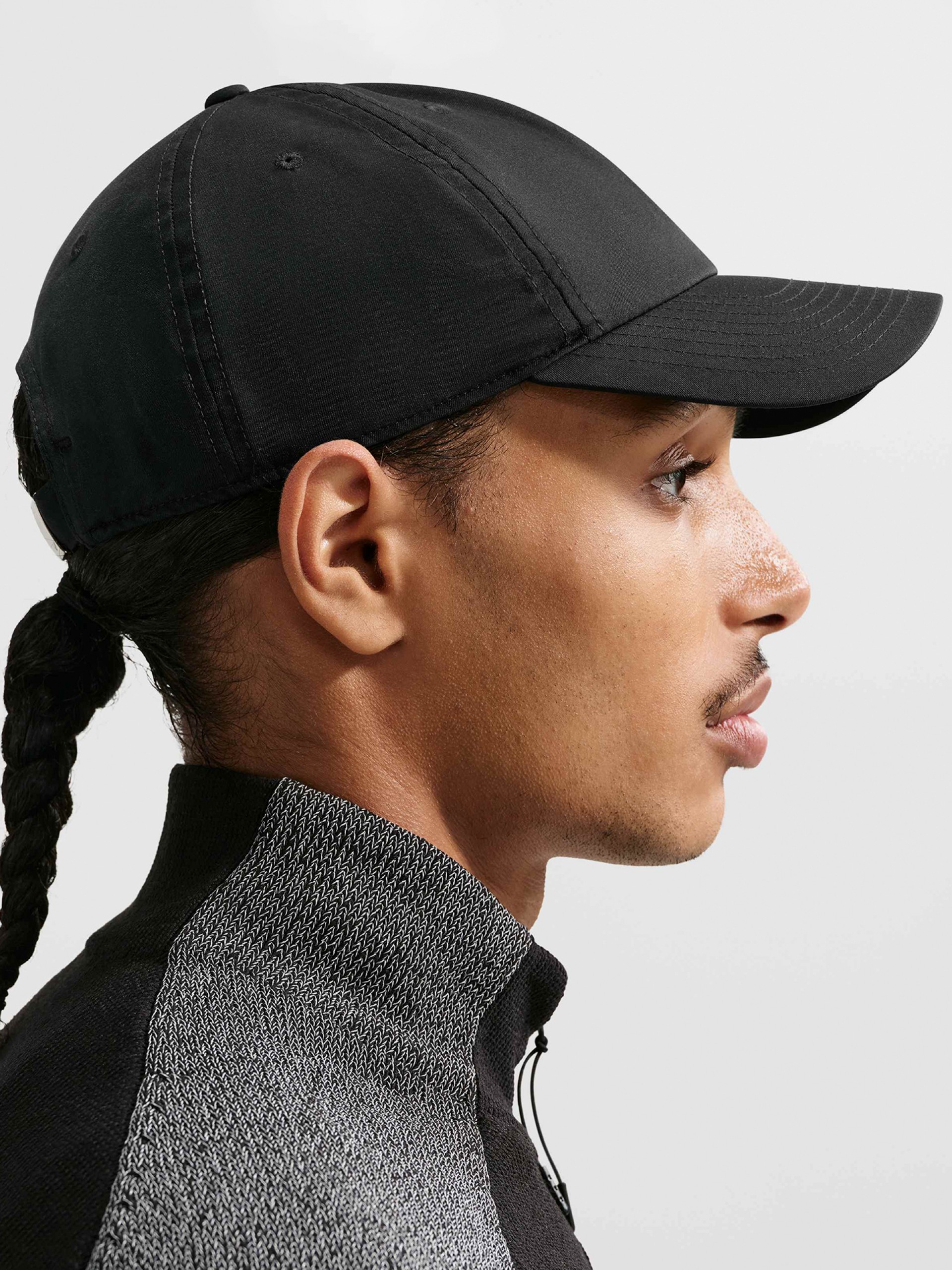 Boné Nike Dri-FIT Club Unstructured Metal Swoosh Preto