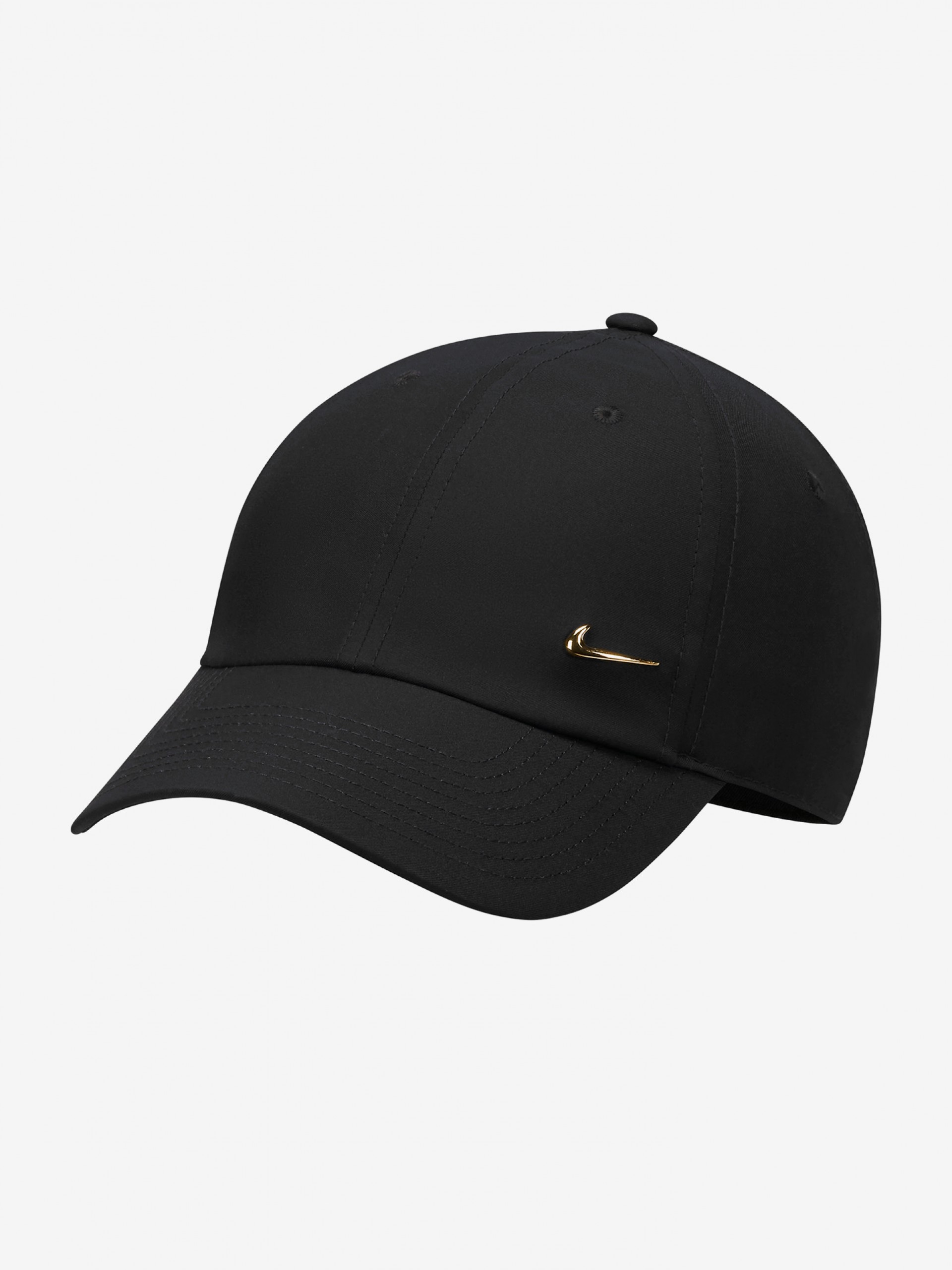 Nike Dri-FIT Club Unstructured Metal Swoosh Black Cap