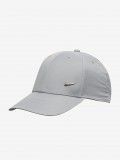 Nike Dri-FIT Club Structured Metal Swoosh Grey Cap