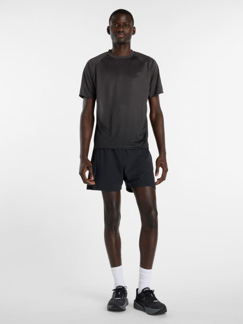 New Balance Viz-Tech Run Grey Running T-shirt