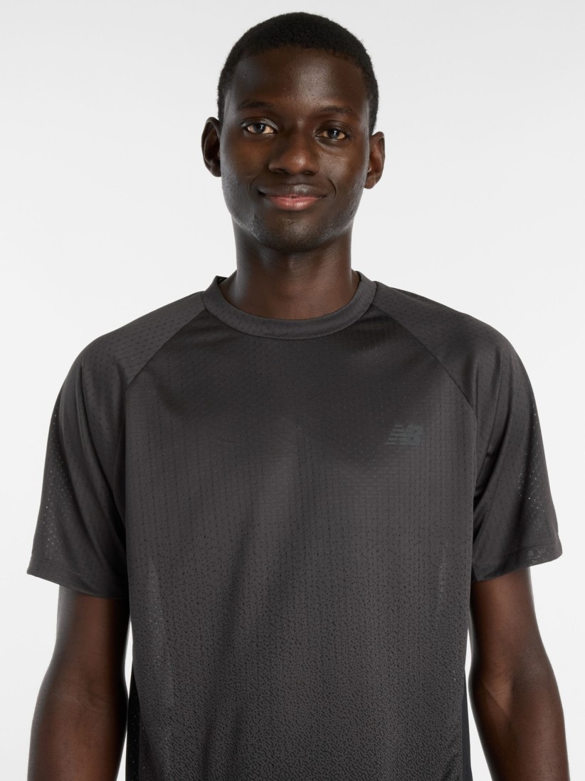 New Balance Viz-Tech Run Grey Running T-shirt