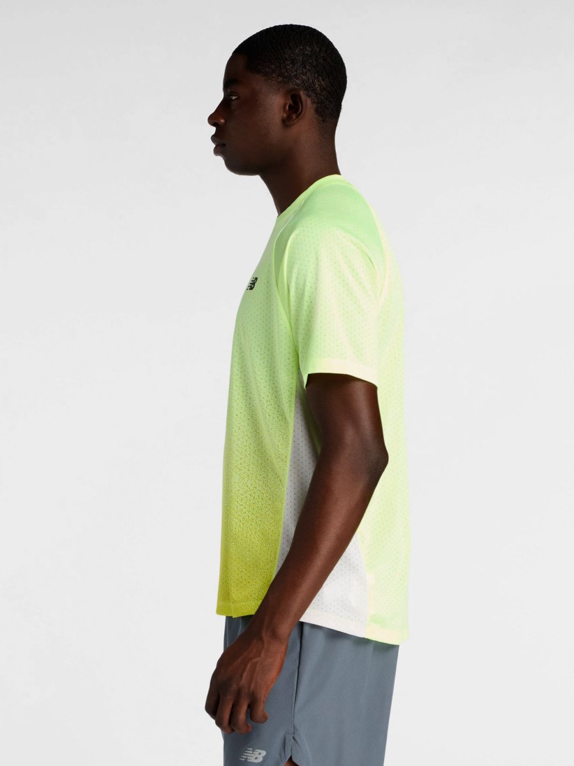 New Balance Viz-Tech Run Green Running T-shirt