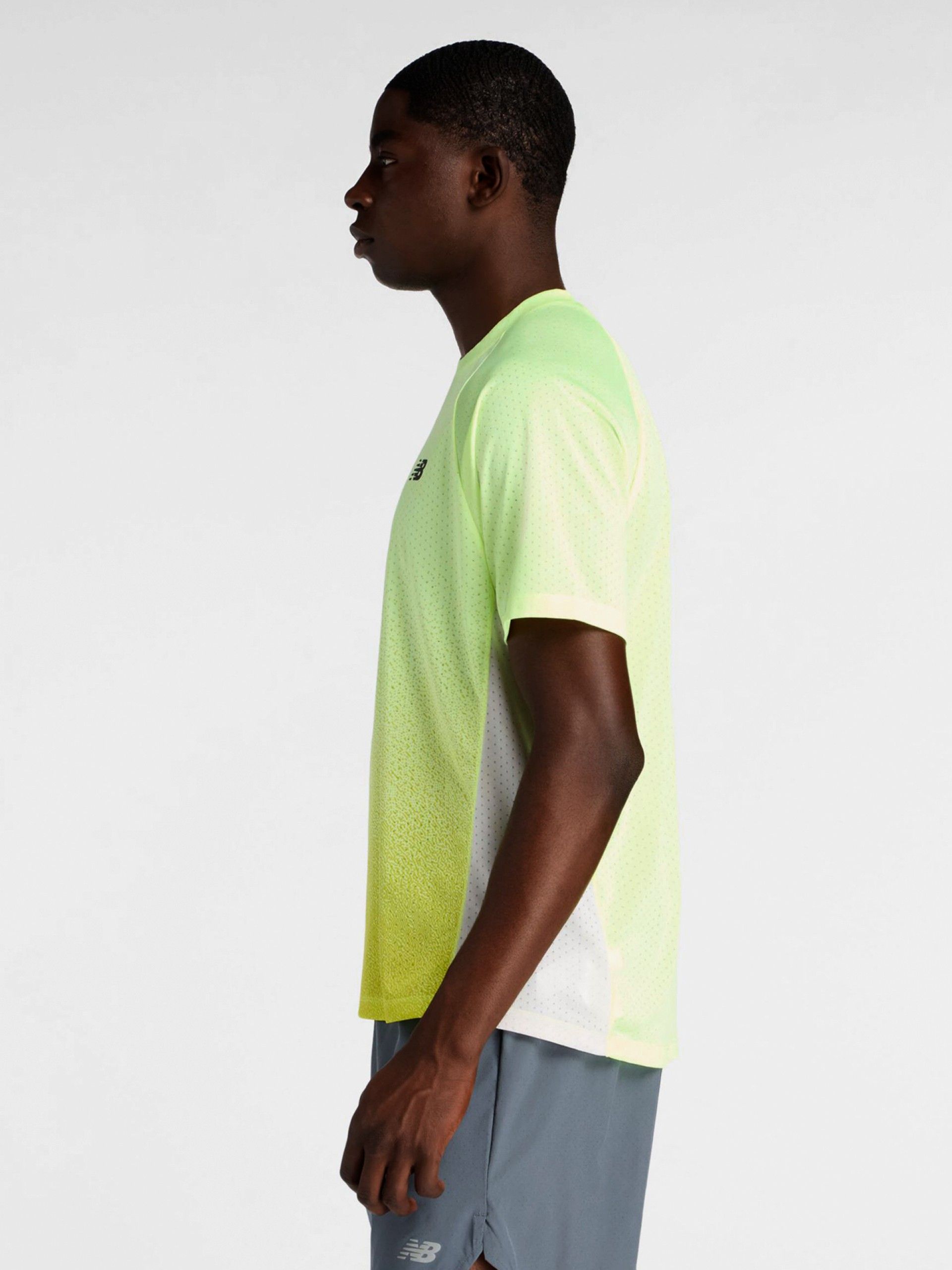 New Balance Viz-Tech Run Green Running T-shirt