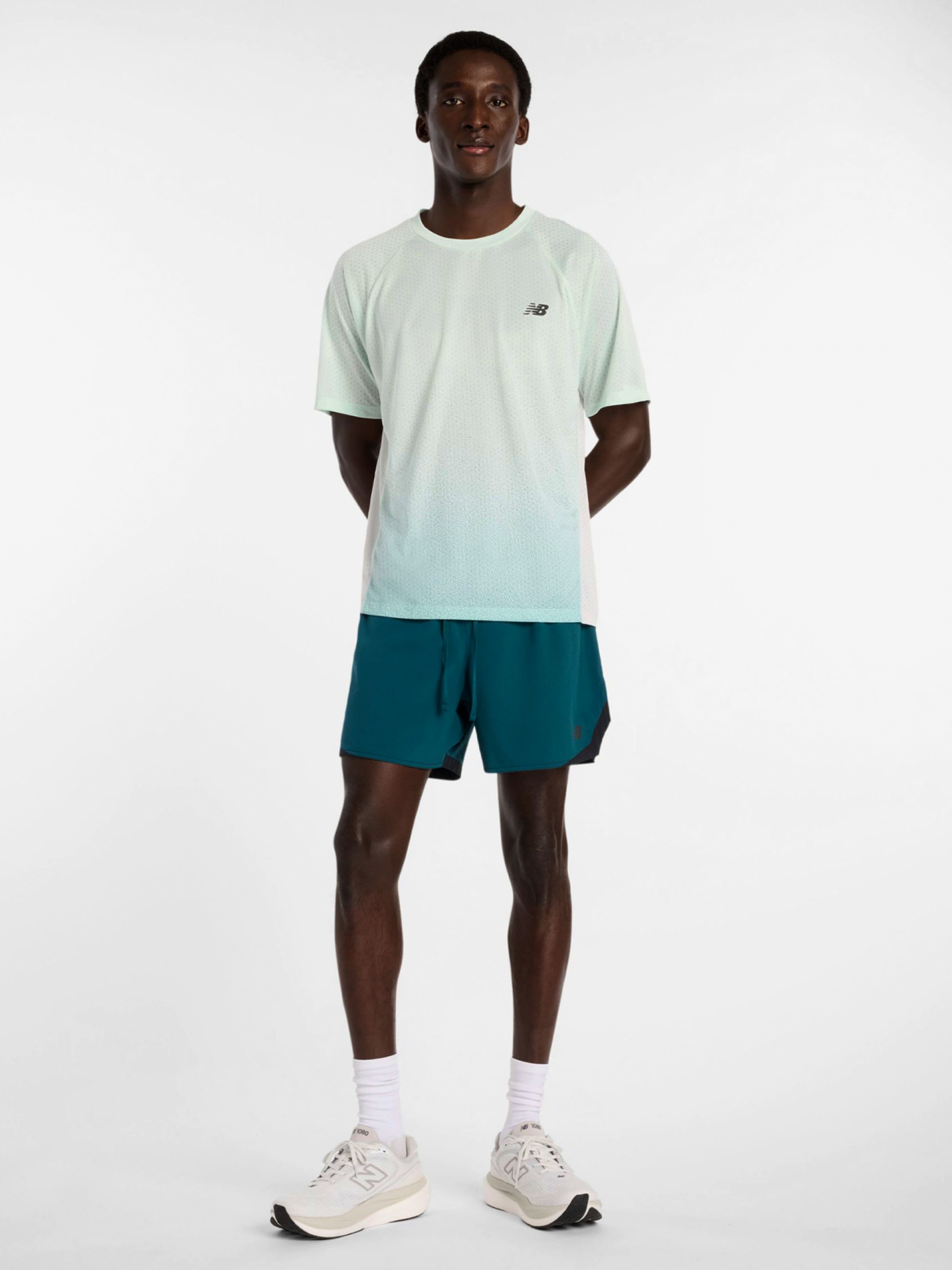 New Balance Viz-Tech Run Green Running T-shirt