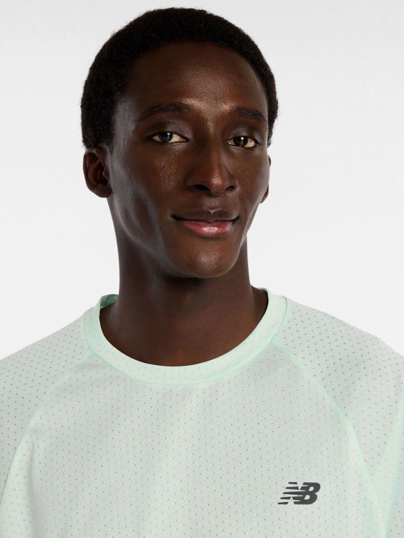 New Balance Viz-Tech Run Green Running T-shirt