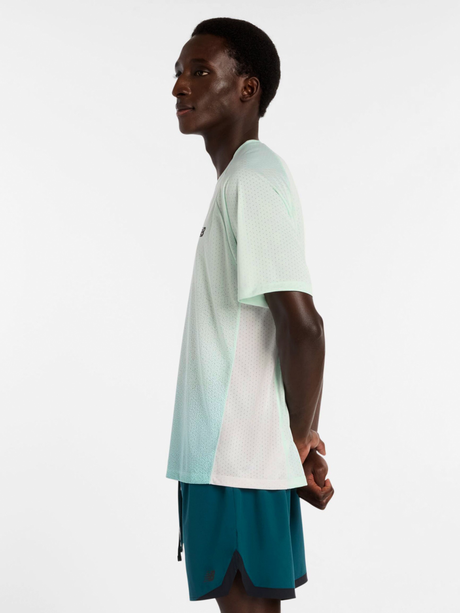 Camiseta de Running New Balance Viz-Tech Run Verde