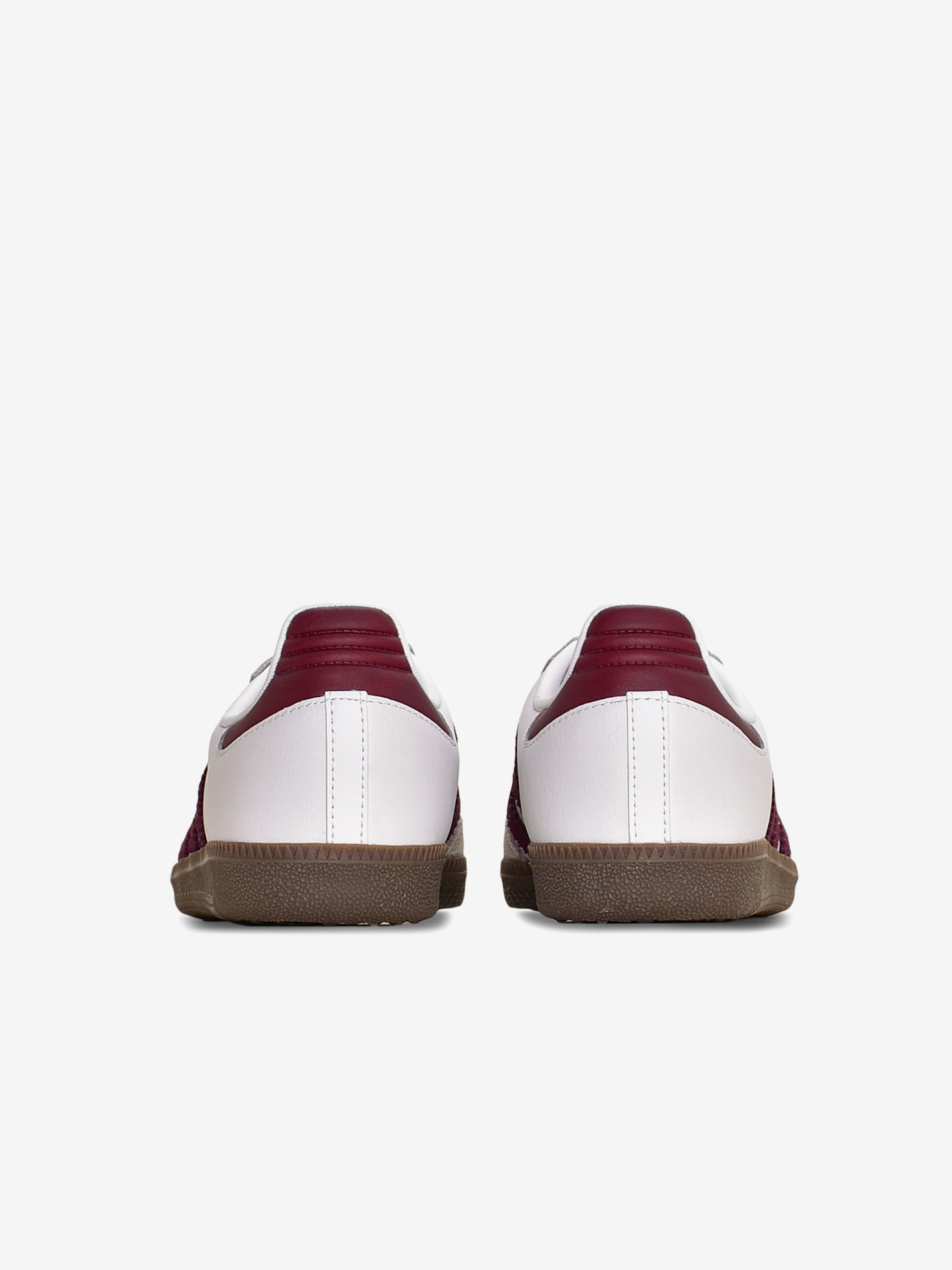Zapatillas Adidas Samba OG J Blancas y Burdeos