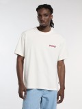 T-shirt Dickies Dry Ridge Lightweight Branca e Bordeaux