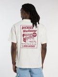 T-shirt Dickies Dry Ridge Lightweight Branca e Bordeaux