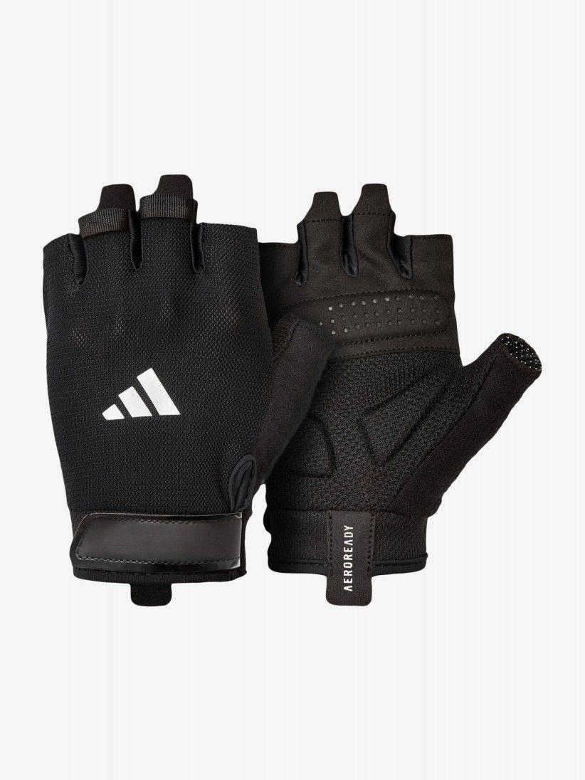 Luvas de Treino Adidas Essential Pretas e Brancas