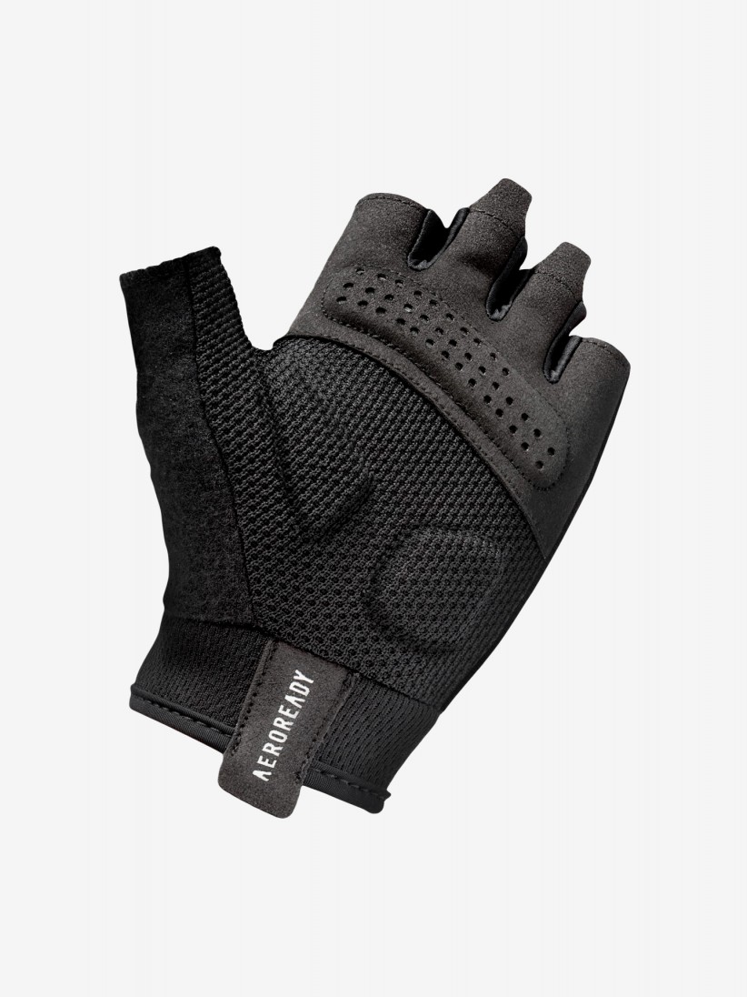 Luvas de Treino Adidas Essential Pretas e Brancas