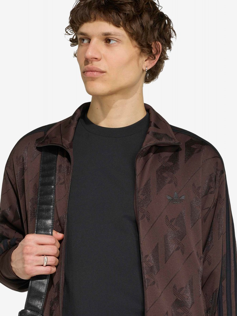 Adidas Monogram Firebird Brown Jacket