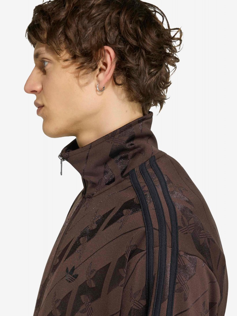 Adidas Monogram Firebird Brown Jacket