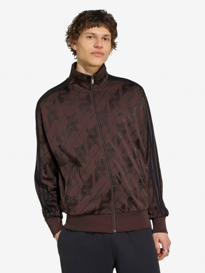 Casaco Adidas Monogram Firebird Castanho