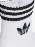 Meias de Cano Baixo Adidas 3-Stripes Brancas (3 Pares) Meias de Cano Baixo Adidas 3-Stripes Brancas (3 Pares)