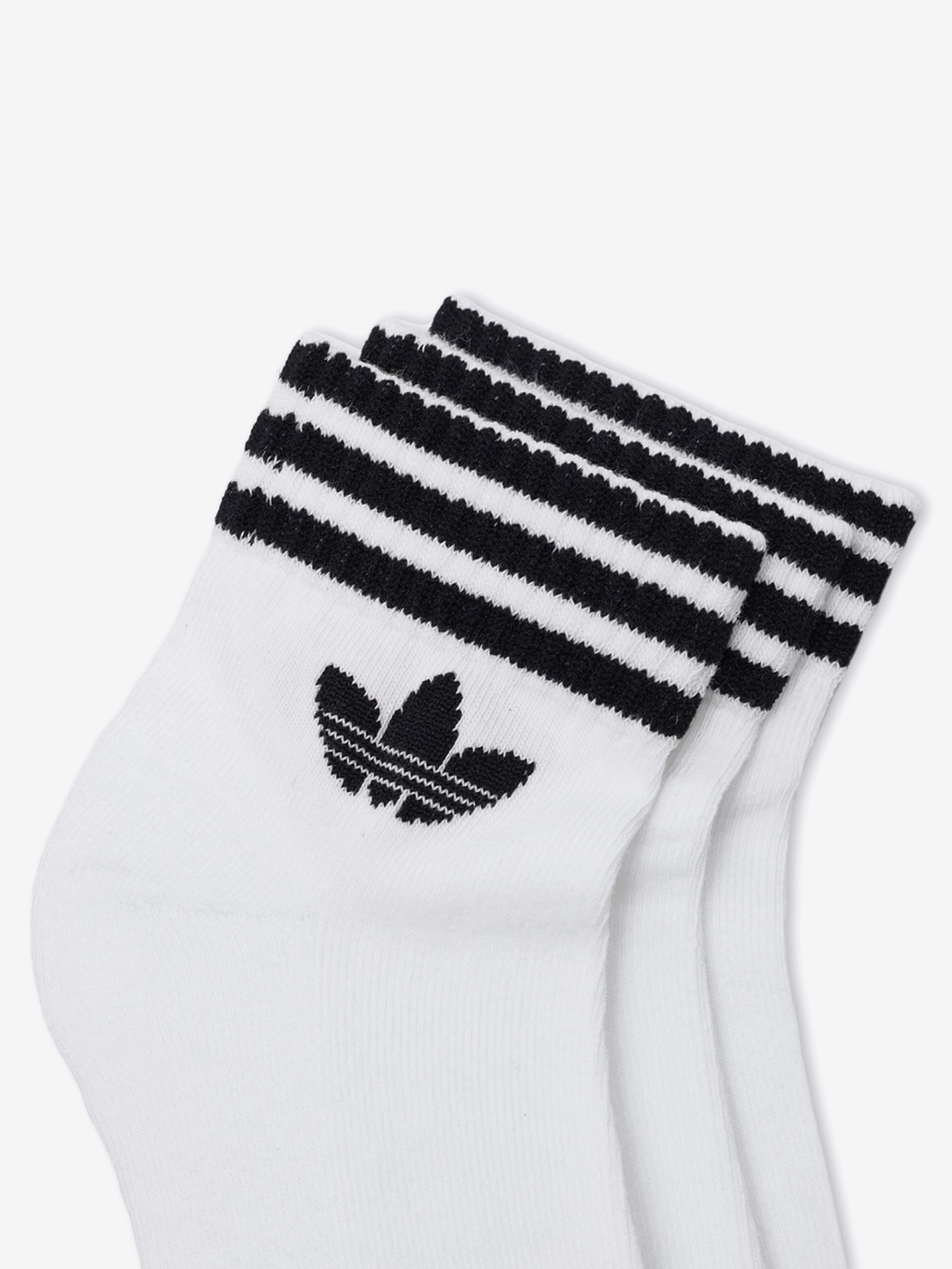 Calcetines Tobilleros Adidas 3-Stripes Blancos (3 Pares)