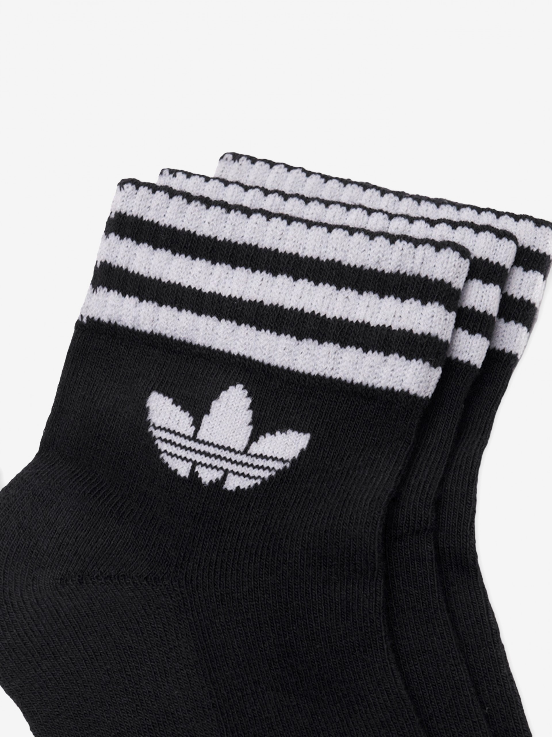 Adidas 3-Stripes Black Ankle Socks (3 Pairs)