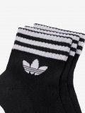 Adidas 3-Stripes Black Ankle Socks (3 Pairs)