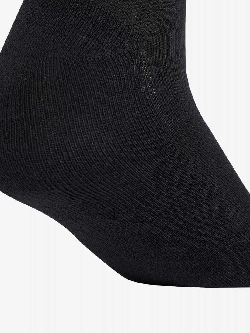 Adidas 3-Stripes Black Ankle Socks (3 Pairs)
