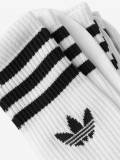 Meias de Cano Médio Adidas 3-Stripes Brancas (3 Pares) Meias de Cano Médio Adidas 3-Stripes Brancas (3 Pares)