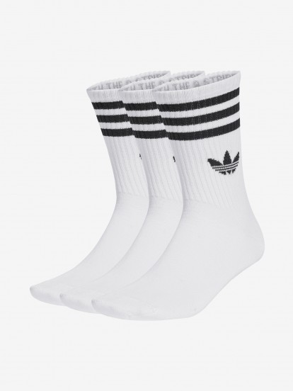 Calcetines Cl�sicos Adidas 3-Stripes Blancos (3 Pares)