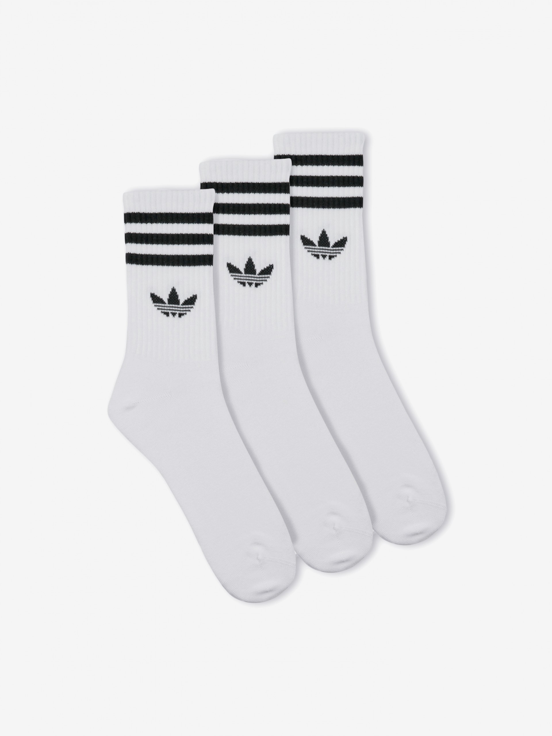 Calcetines Clásicos Adidas 3-Stripes Blancos (3 Pares)