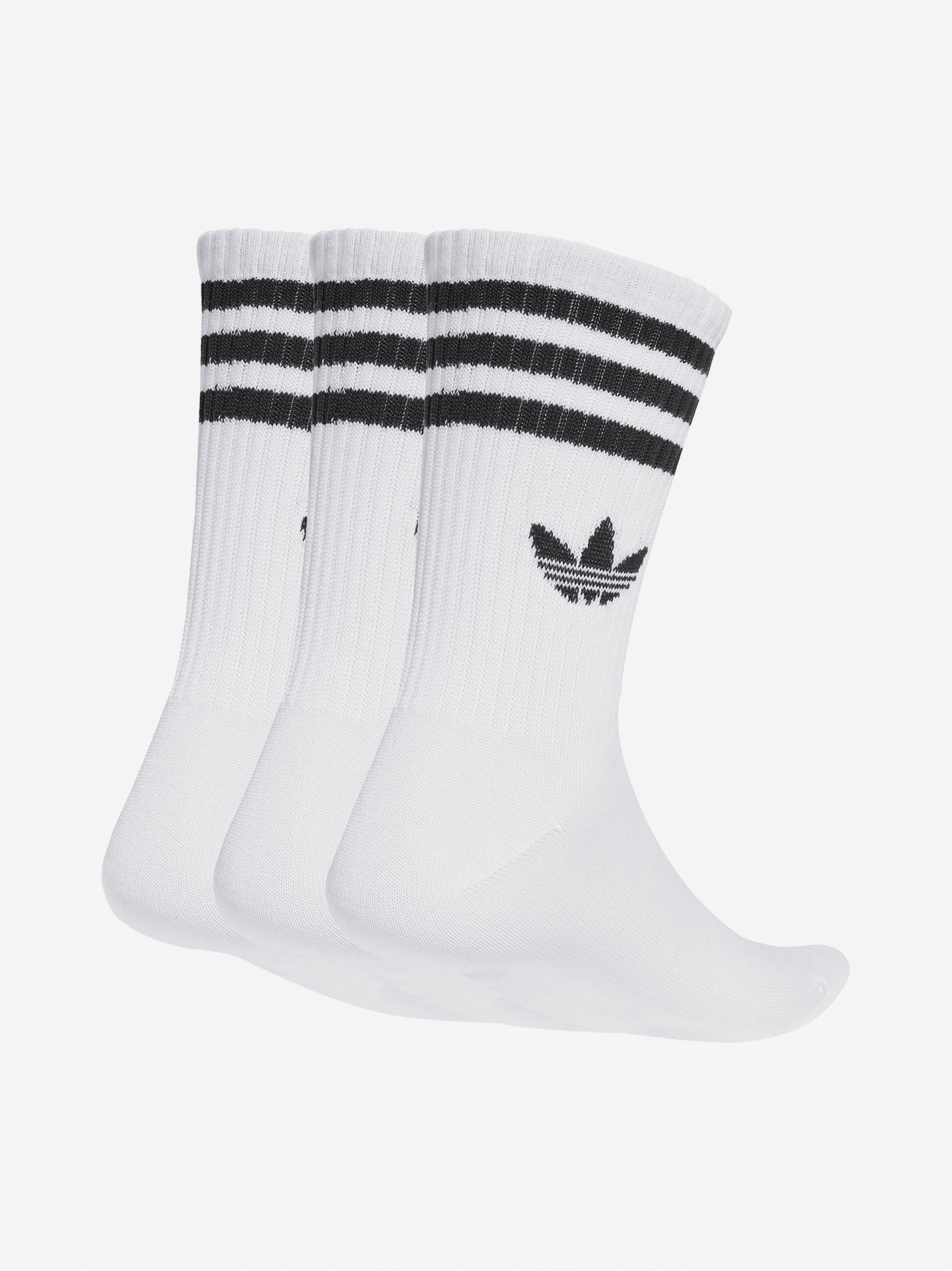 Calcetines Clásicos Adidas 3-Stripes Blancos (3 Pares)