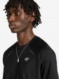 T-shirt Adidas Tech Trefoil Essentials Poli�ster Preta