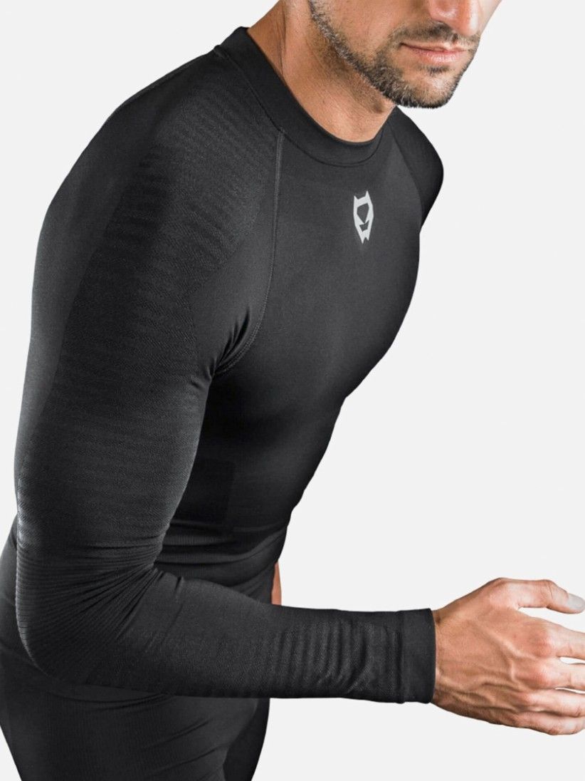 Camiseta de Compresi�n Sak Storm Negra Para Hombre