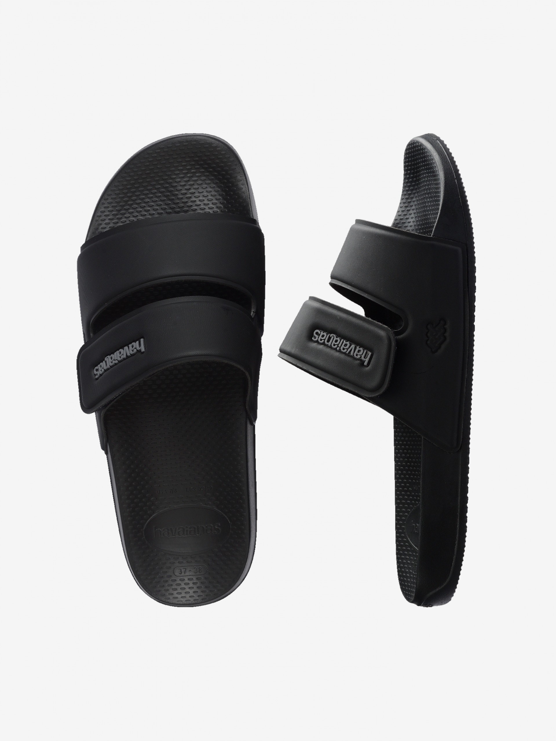 Chinelos Havaianas Slide Strap Pretos