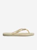 Havaianas Square Logo Metallic Beige Flip Flops Havaianas Square Logo Metallic Beige Flip Flops