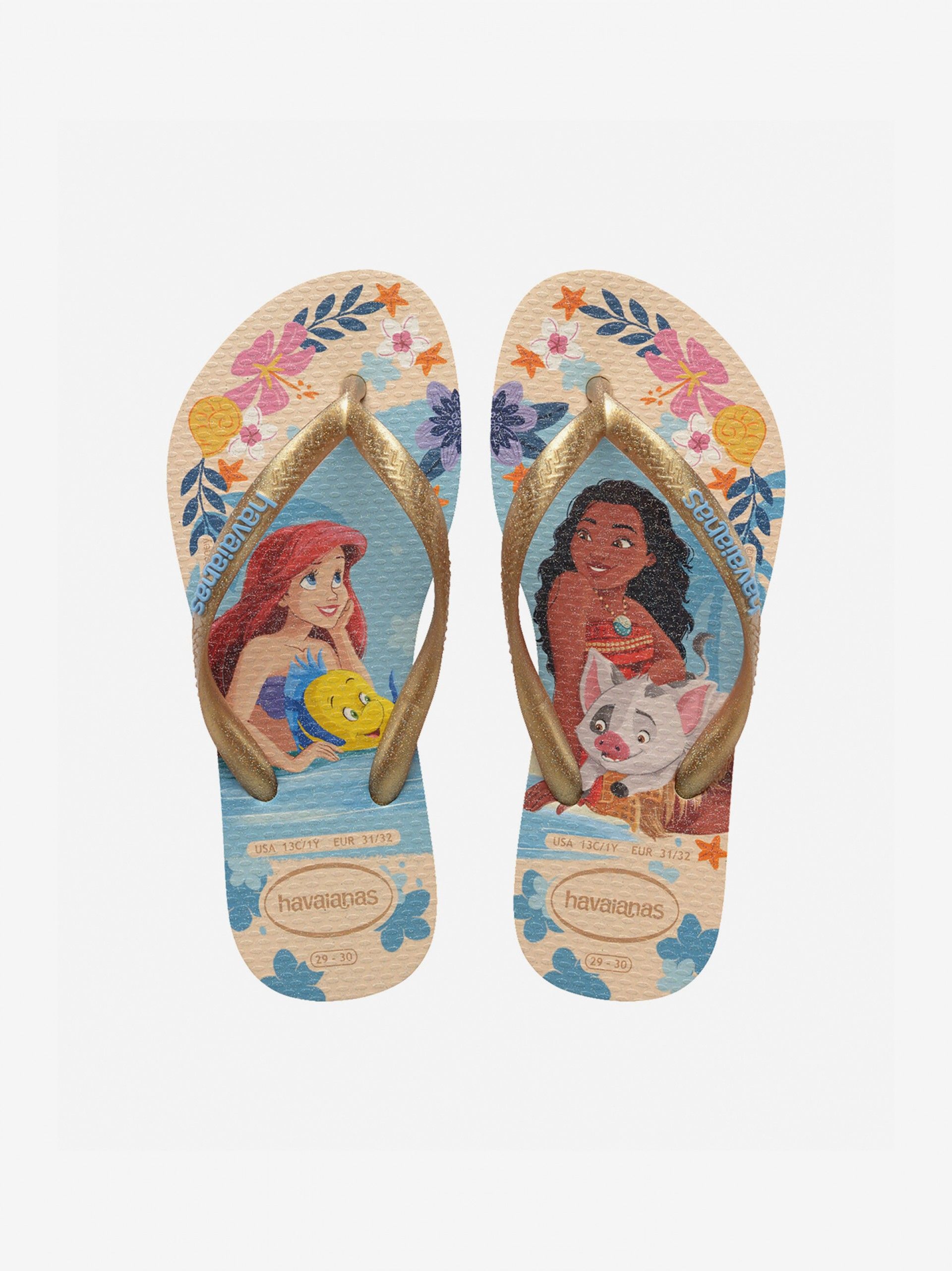 Havaianas Slim Princess Kids Beige Flip Flops