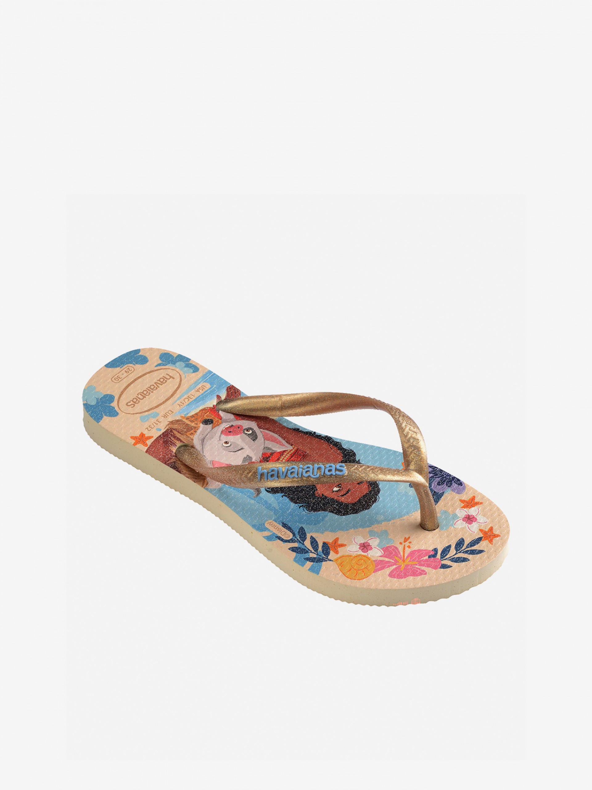 Havaianas Slim Princess Kids Beige Flip Flops