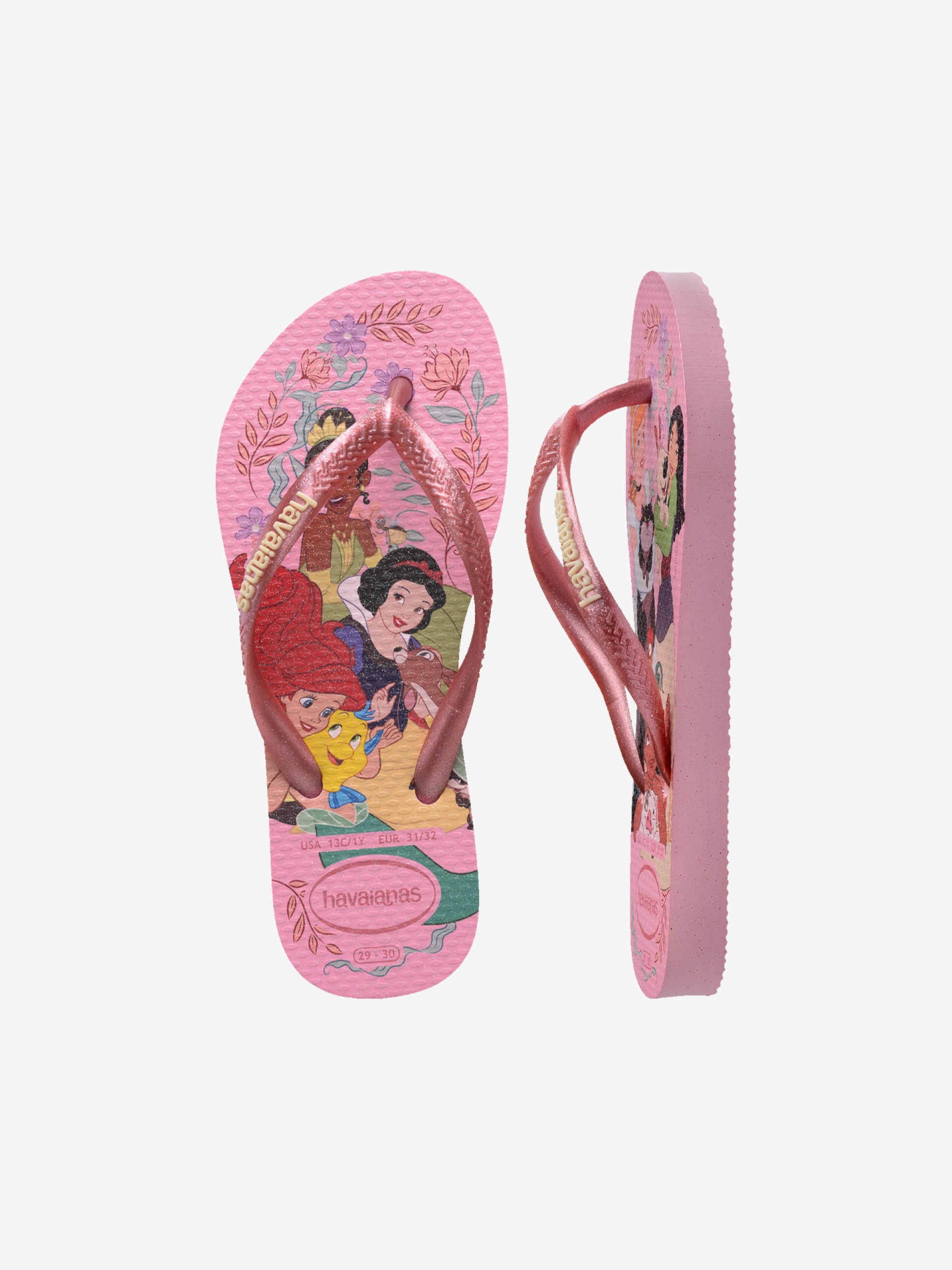 Chinelos Havaianas Slim Princess Kids Rosa