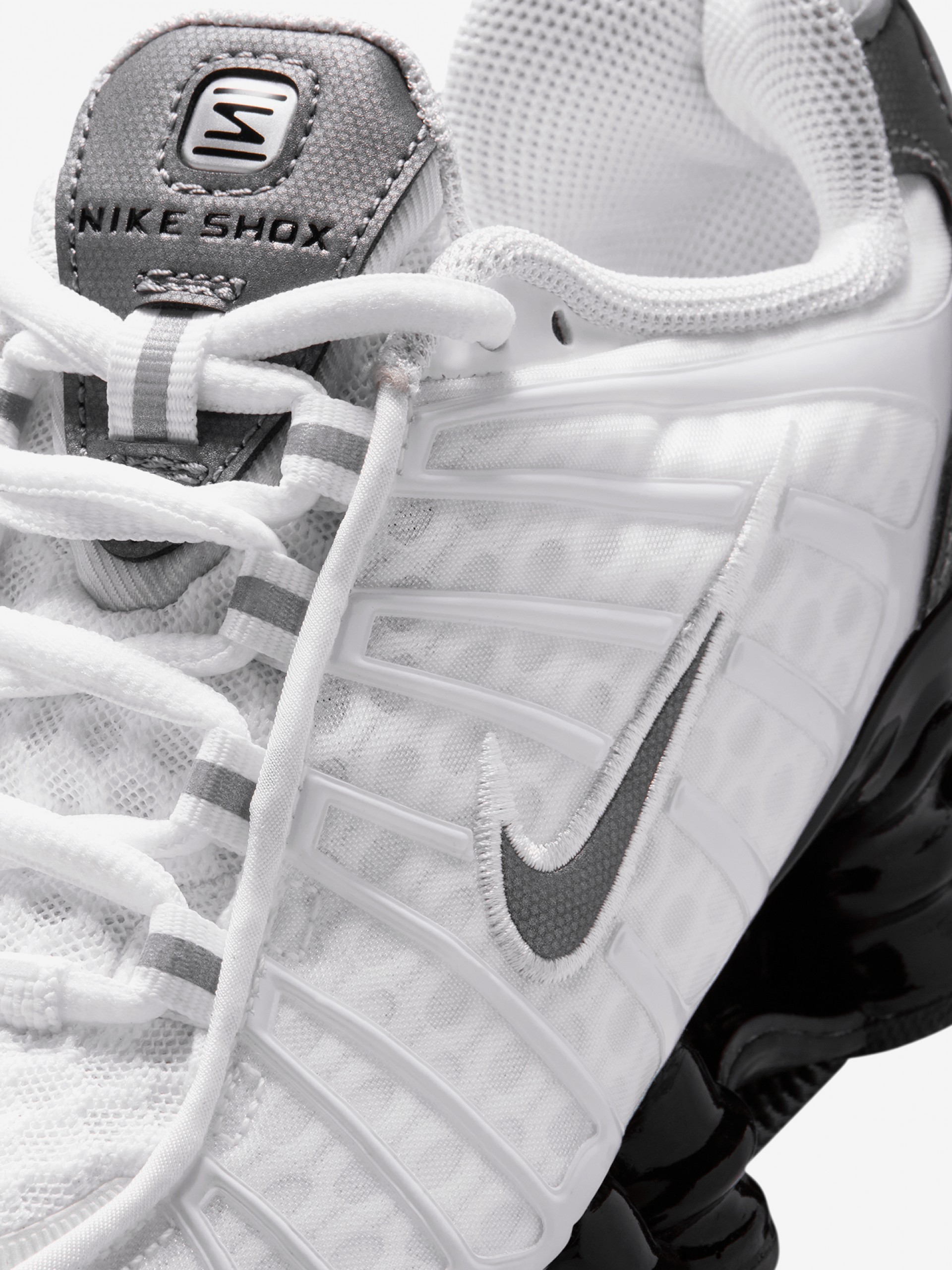 Nike Shox TL White, Grey and Black Junior Sneakers