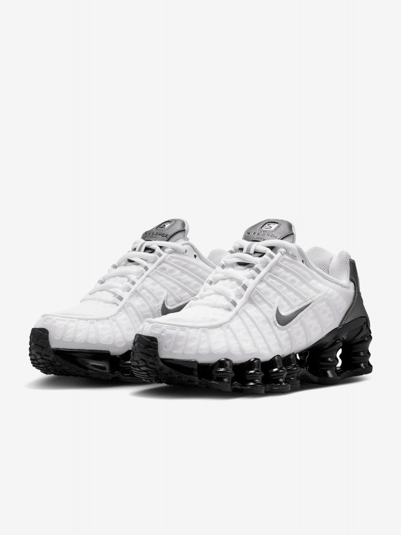 Zapatillas Nike Shox TL Blancas, Grises y Negras Júnior Zapatillas Nike Shox TL Blancas, Grises y Negras Júnior