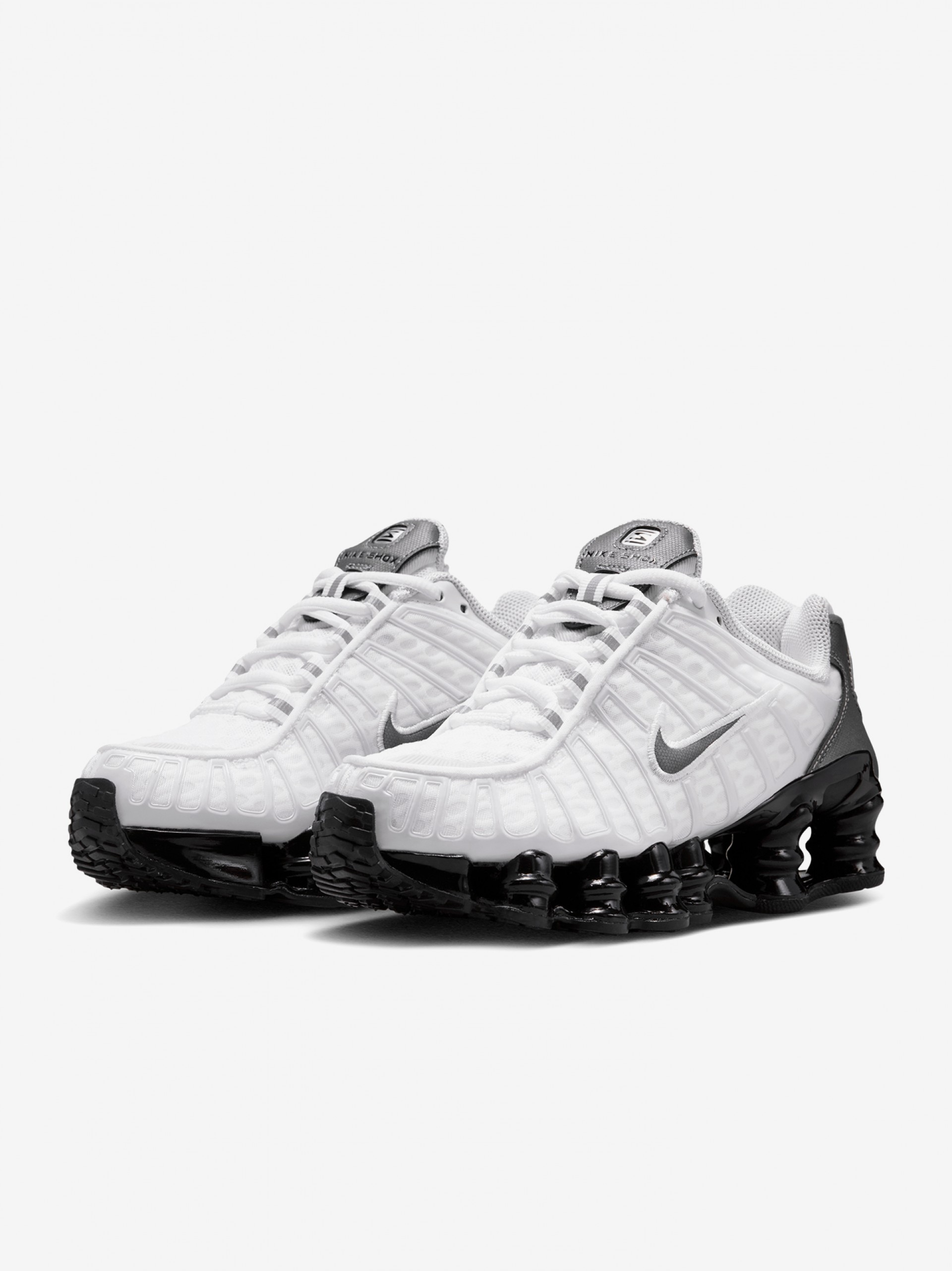 Zapatillas Nike Shox TL Blancas, Grises y Negras Júnior
