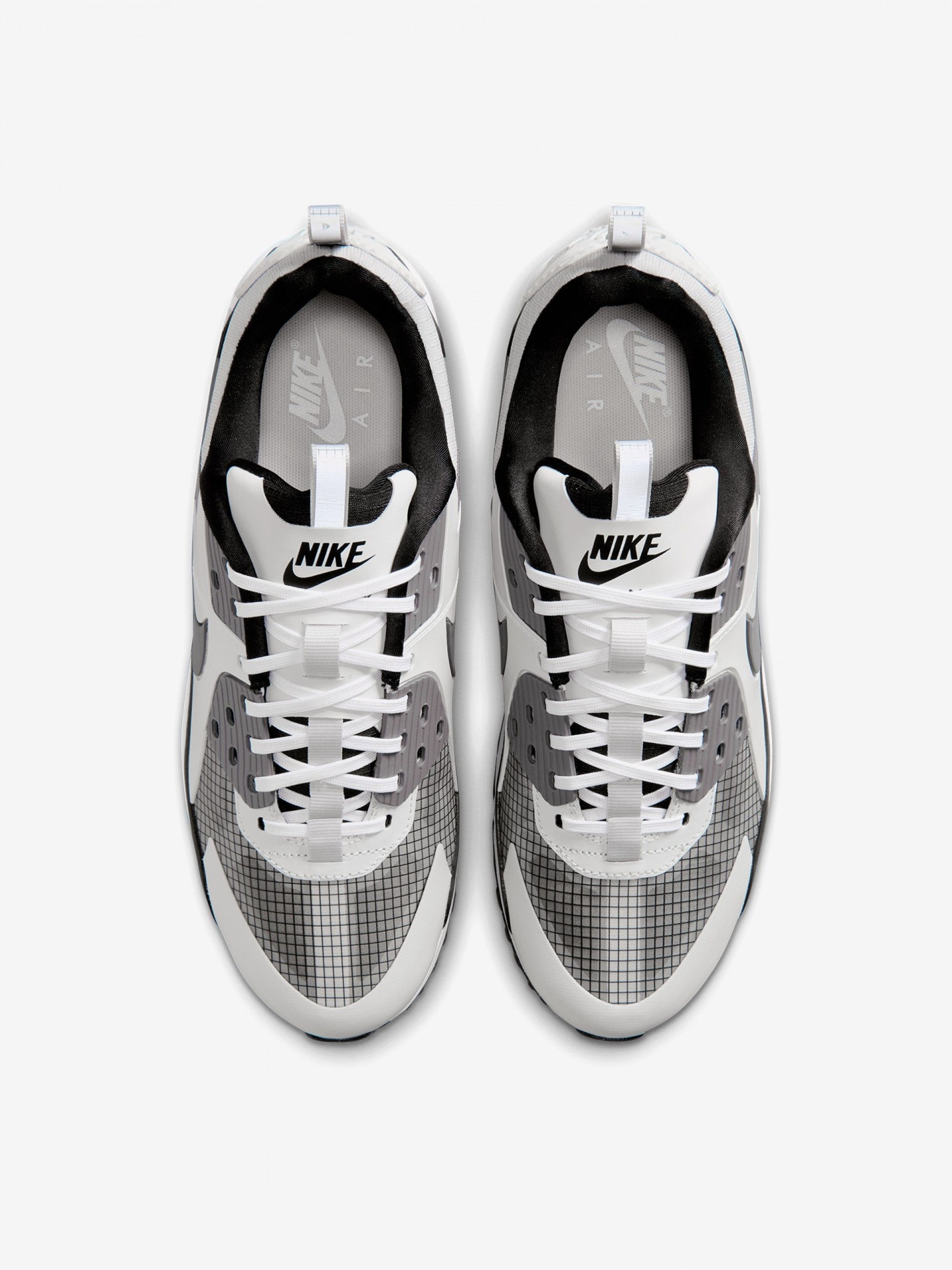 Sapatilhas Nike Air Max 90 Cinzentas, Brancas e Pretas Para Homem