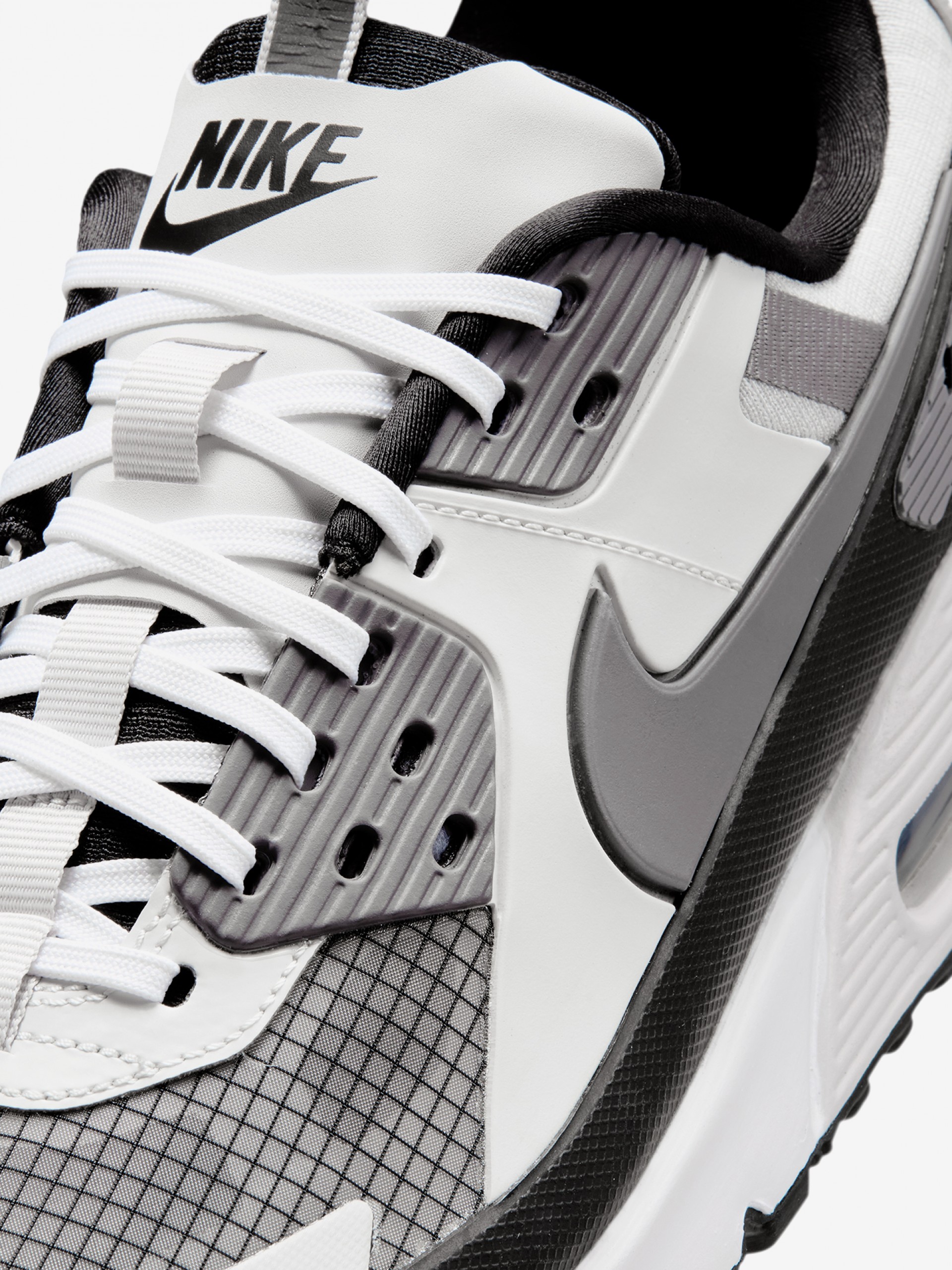 Nike Air Max 90 Gray, White, and Black Sneakers for Men