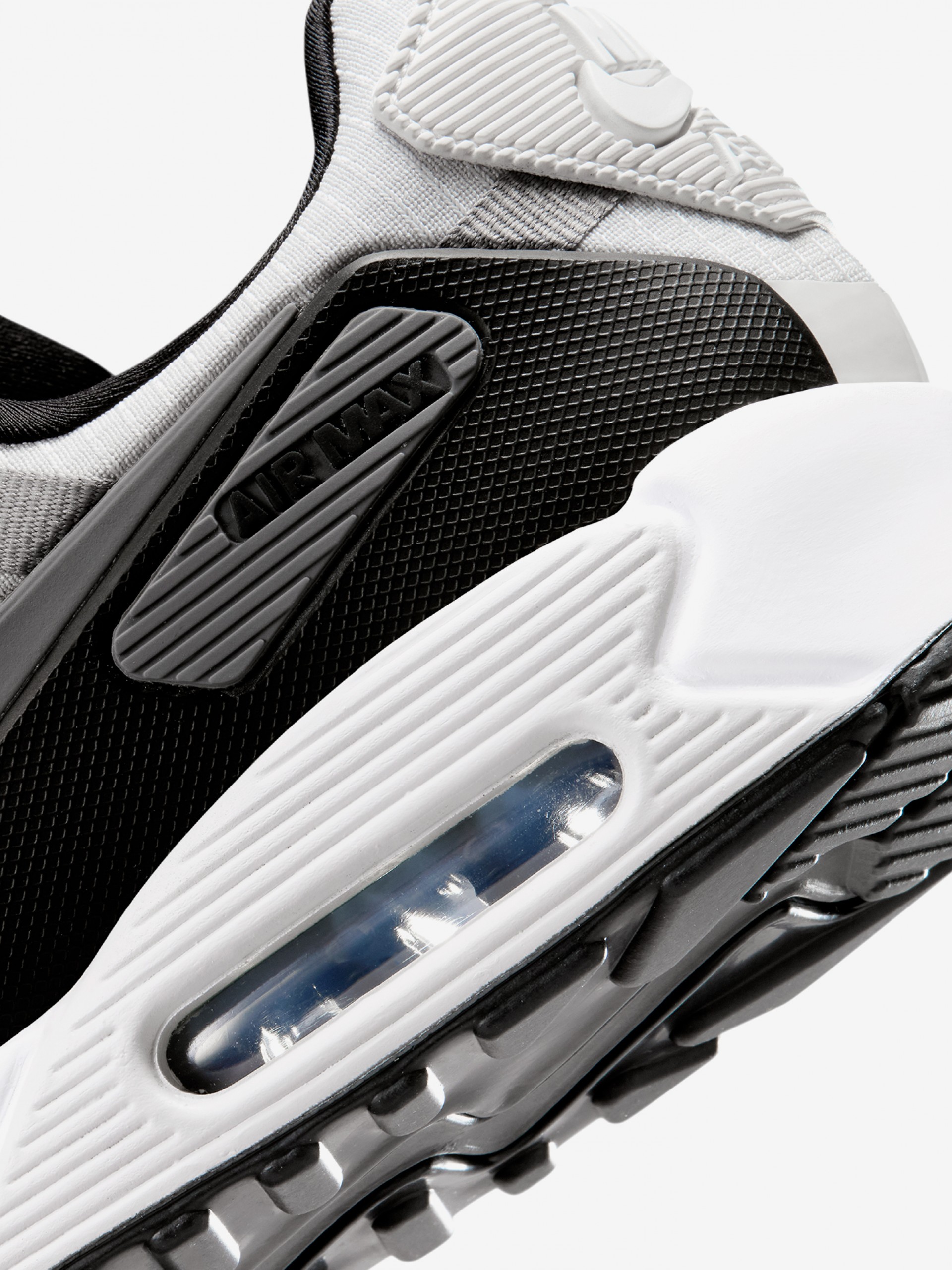 Zapatillas Nike Air Max 90 gris, blanco y negro para hombre